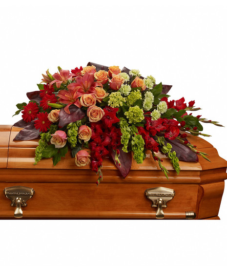 A Fond Farewell Casket Spray