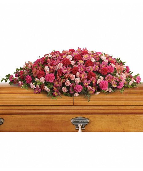 A Life Loved Casket Spray